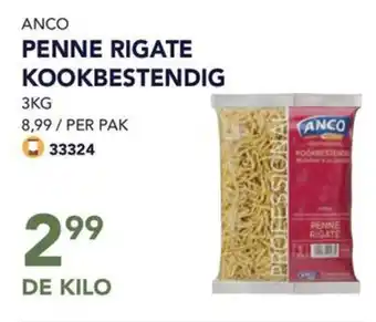Bidfood PENNE RIGATE KOOKBESTENDIG 3kg aanbieding