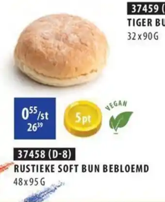 RUSTIEKE SOFT BUN BEBLOEMD 48 x 95g