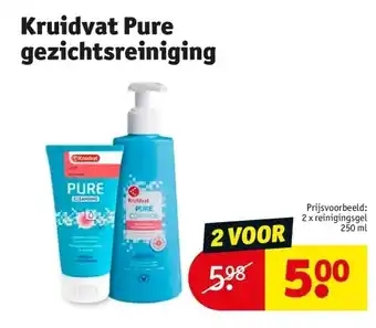 Kruidvat Pure gezichtsreiniging aanbieding