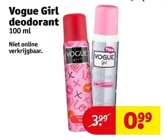 Kruidvat Vogue girl deodorant 100ml aanbieding
