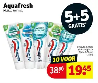 Kruidvat Aquafresh aanbieding