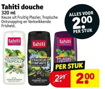 Kruidvat Tahiti douche 320ml aanbieding
