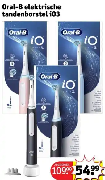 Kruidvat Oral-b elektrische tandenborstel io3 aanbieding
