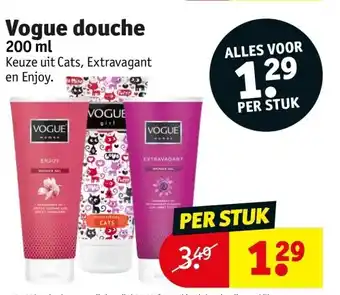 Kruidvat Vogue douche 200ml aanbieding