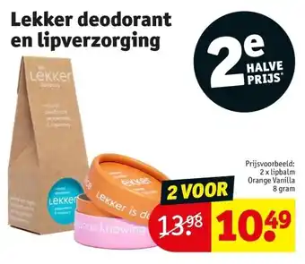 Kruidvat Lekker deodorant en lipverzorging aanbieding
