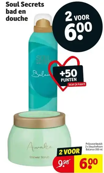 Kruidvat Soul secrets bad en douche aanbieding