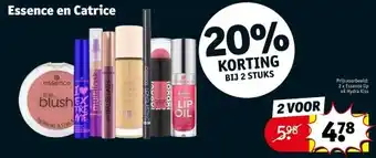 Kruidvat Essence en catrice aanbieding