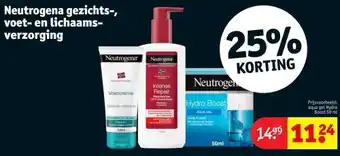 Kruidvat Neutrogena gezichts-, voet- en lichaamsverzorging aanbieding