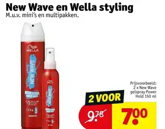 Kruidvat New wave en wella styling aanbieding