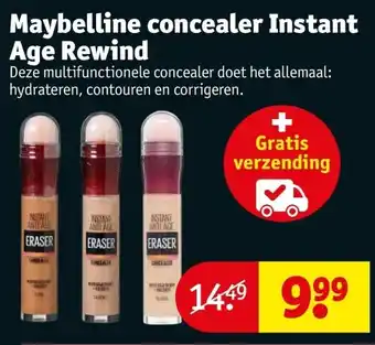 Kruidvat Maybelline concealer instant age rewind aanbieding