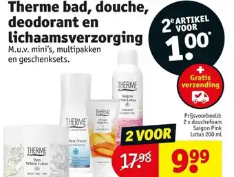Kruidvat Therme bad, douche, deodorant en lichaamsverzorging aanbieding