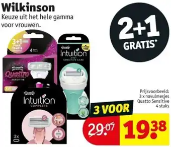 Kruidvat Wilkinson aanbieding