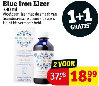 Kruidvat Blue iron ijzer 330ml aanbieding