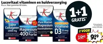 Kruidvat Lucovitaal vitaminen en huidverzorging aanbieding