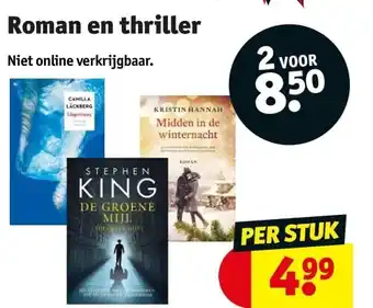 Kruidvat Roman en thriller aanbieding