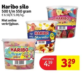 Kruidvat Haribo silo 500 t/m 550 gram aanbieding