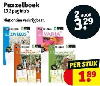 Kruidvat Puzzelboek 192 pagina's aanbieding