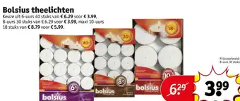 Kruidvat Bolsius theelichten aanbieding