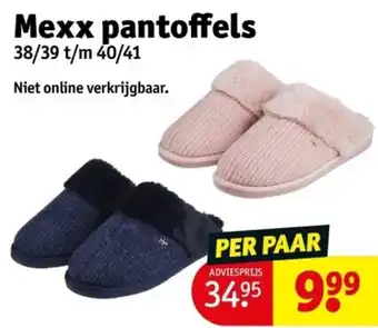 Kruidvat Mexx pantoffels aanbieding