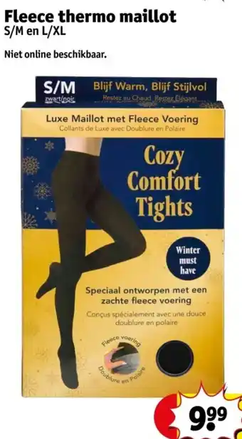 Kruidvat Fleece thermo maillot aanbieding