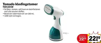 Kruidvat Tomado kledingstomer TSH1201W aanbieding