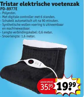Kruidvat Tristar elektrische voetenzak PD-8977E aanbieding