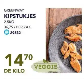 Bidfood GREENWAY KIPSTUKJES 2.5KG aanbieding