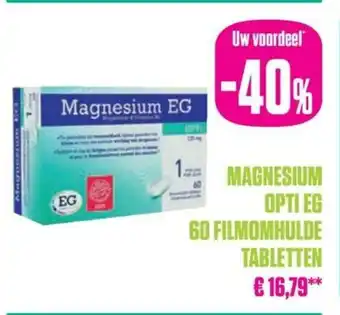 MAGNESIUM OPTI EG 60 FILMOMHULDE TABLETTEN