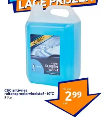 Action C&c antivries ruitensproeiervloeistof -10°c aanbieding