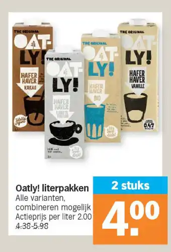 Albert Heijn Oatly! literpakken aanbieding