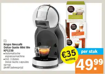 Albert Heijn Krups nescafé dolce gusto mini me kp123b aanbieding