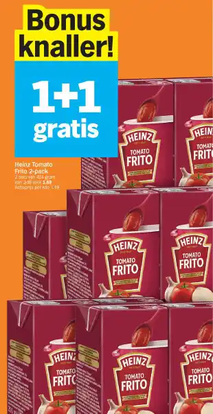 Albert Heijn Heinz tomato frito 2-pack aanbieding