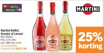 Albert Heijn Martini bellini, rossini of limoni aanbieding