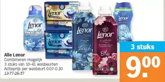 Albert Heijn Alle lenor aanbieding
