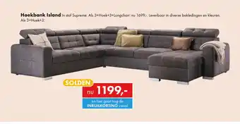 Woonsquare Hoekbank Island aanbieding