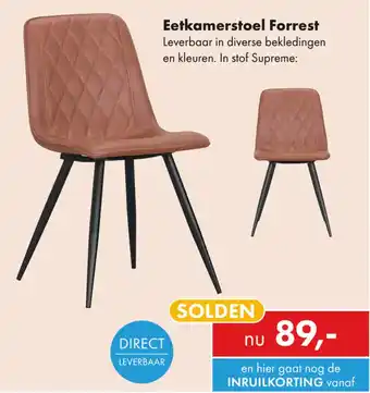 Woonsquare Eetkamerstoel Forrest aanbieding