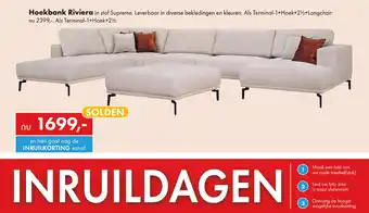 Woonsquare Hoekbank Riviera aanbieding