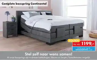 Woonsquare Complete boxspring Continental aanbieding