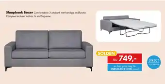 Woonsquare Slaapbank Boxer aanbieding
