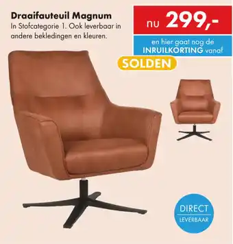 Woonsquare Draaifauteuil Magnum aanbieding