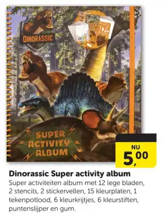 Boekenvoordeel Dinorassic Super activity album aanbieding