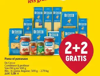 Delhaize Pasta of pastasaus aanbieding