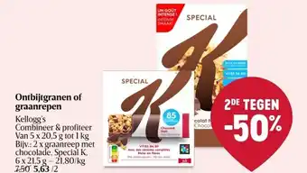 Delhaize Ontbijtgranen of graanrepen aanbieding