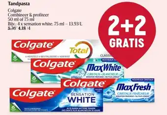 Delhaize Tandpasta aanbieding
