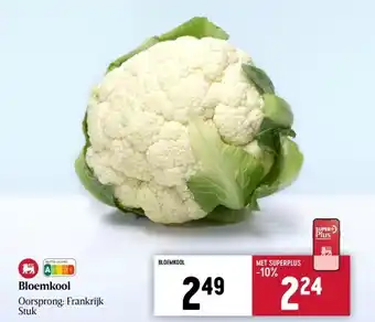 Delhaize Bloemkool aanbieding