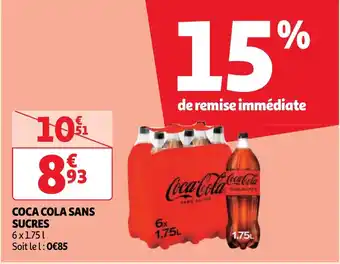 Auchan Coca cola sans sucres aanbieding