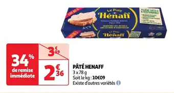 Auchan Pate henaff aanbieding