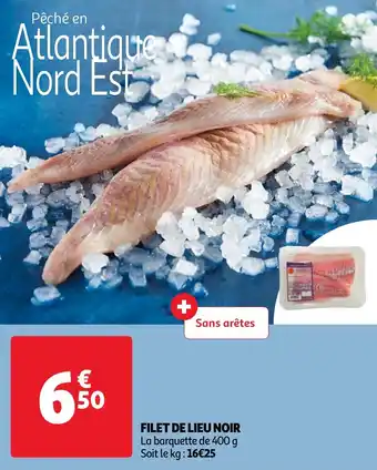 Auchan Filet de lieu noir aanbieding