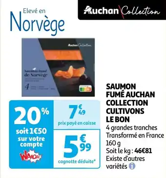 Auchan Saumon fume aanbieding