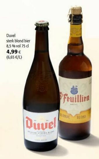 Colruyt Duvel sterk blond bier aanbieding